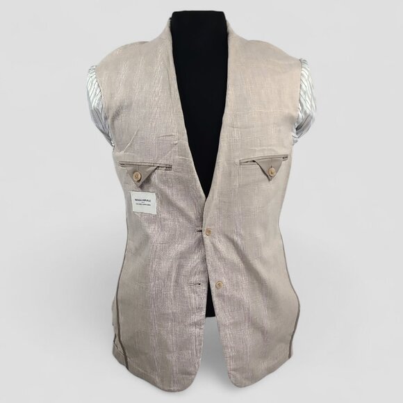 Banana Republic Linen Blend Glen Check 2-Piece Suit 36S - Pants W30xL26 - Picture 10 of 16